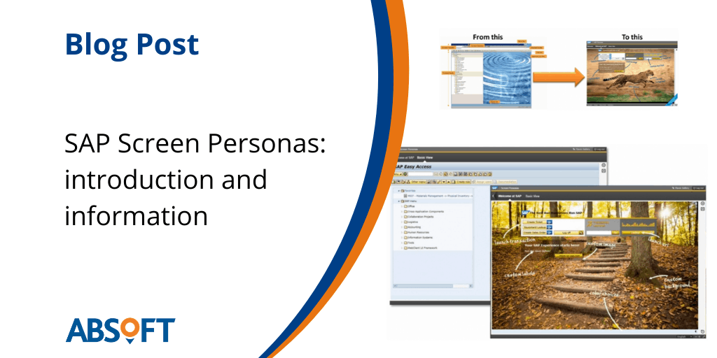 SAP Screen Personas: Intro and Information