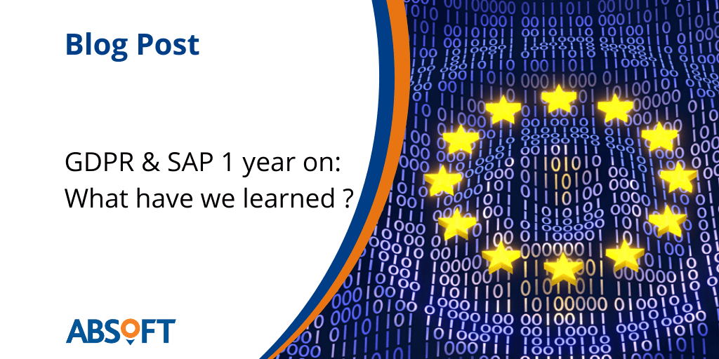 SAP GDPR Changes One Year On