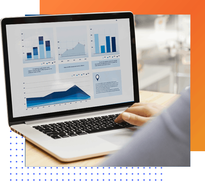 SAP Consultancy Graphs on Laptop