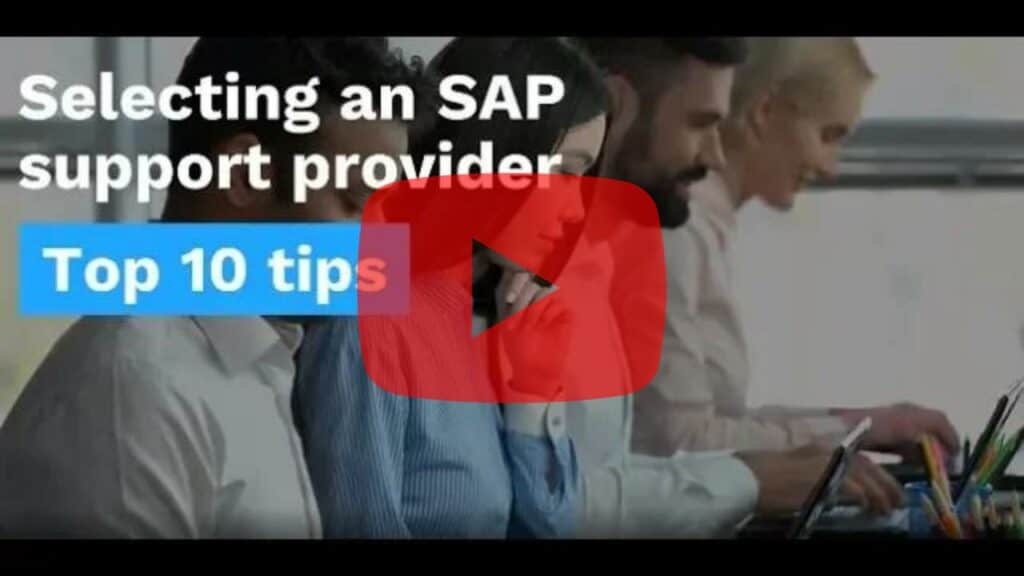 Thumbnail for Top 10 Tips for Selecting an SAP Support Provider