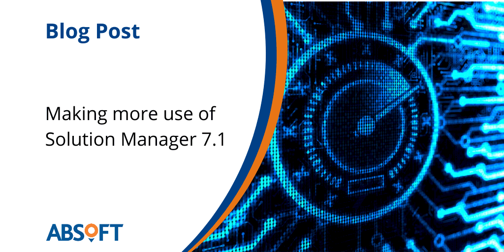 Making use of Solution Manager 7.1