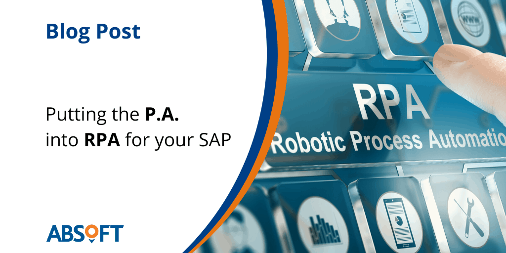 RPA Robotics Process Automation for SAP