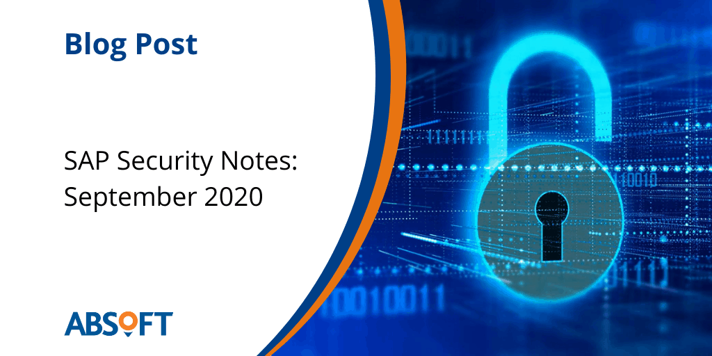 SAP Security Notes September 2020