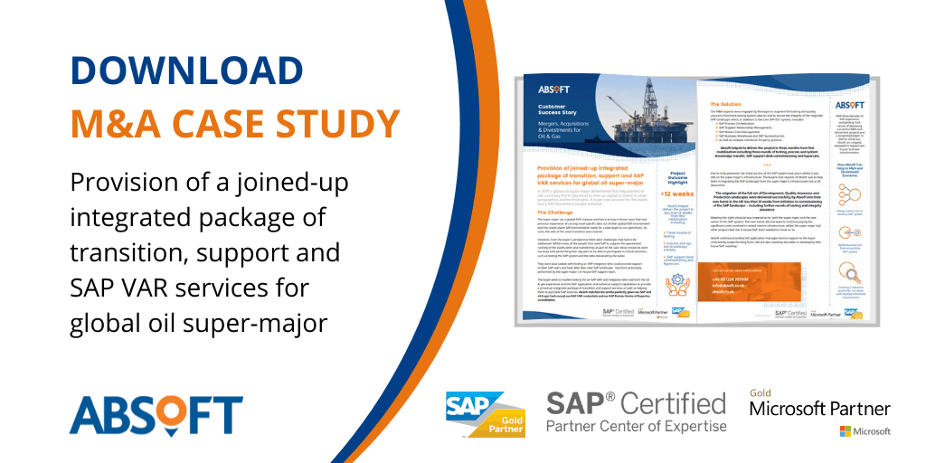 ERP Mergers and Acquisitions Case Study Oil and Gas