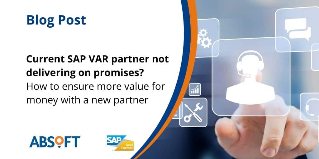 SAP VAR partner transition