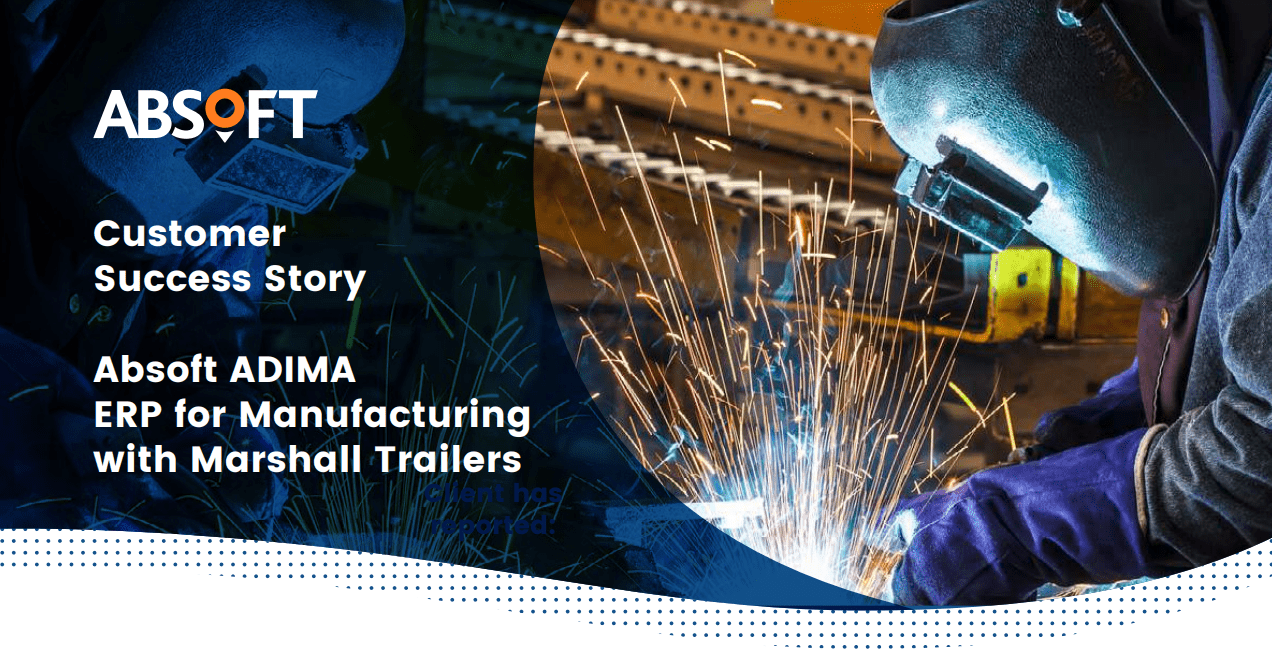 Marshall Trailersand ADIMA ERP for Manufacturing Case Study front cover and title